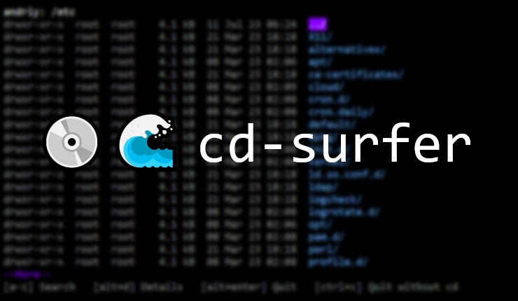 cd-surfer: A simple TUI file explorer